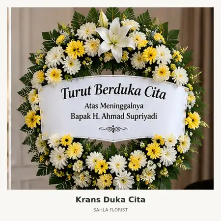Krans Bunga Duka Rajawali Palembang